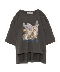 ＜d fashion＞動物Tシャツ画像