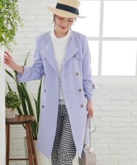 ＜d fashion＞ノーカラートレンチコート画像