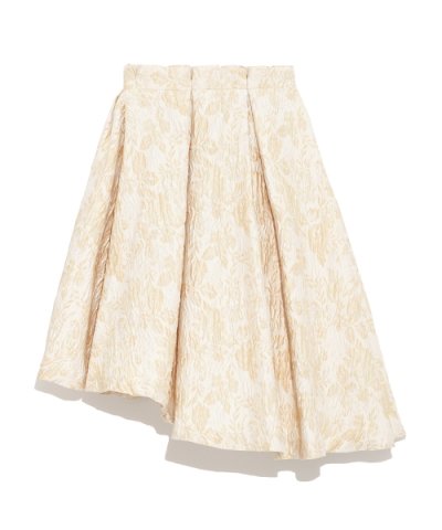 ＜d fashion＞花柄ジャガードスカート