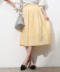 ＜d fashion＞【sweet4月号掲載】ツイルストライプギャザースカート画像