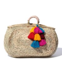 ＜d fashion＞【Ray BEAMS】◇French Baskets / フリンジ カゴ バッグ画像