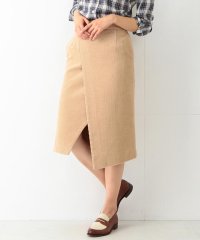 ＜d fashion＞Demi?Luxe BEAMS / キャメルコールラップ風スカート画像