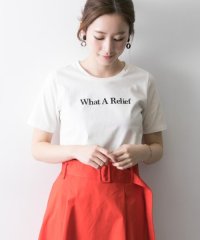 ＜d fashion＞5分袖ロゴTシャツ
