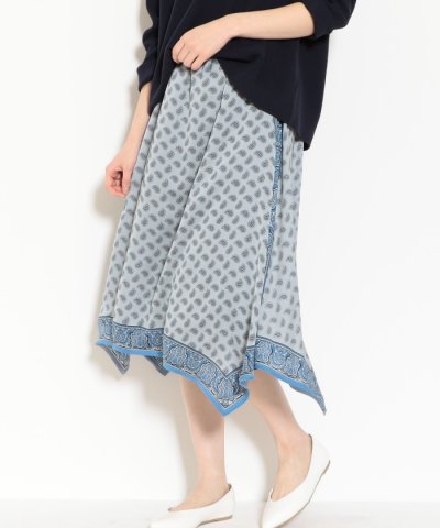 ＜d fashion＞KFC スカーフプリントスカート
