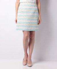 ＜d fashion＞【セットアップ対応商品】マルチカラーツィードスカート画像