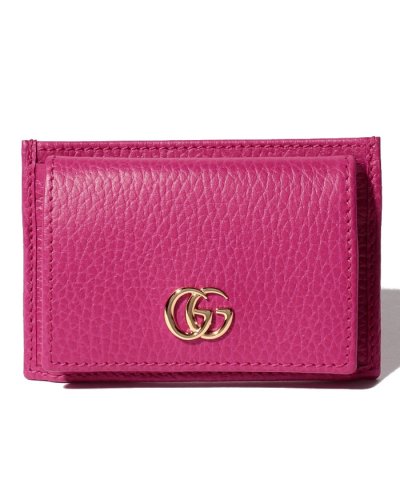 ＜d fashion＞【GUCCI】プチ マーモント / コイン&カードホルダー ミニウォレット 【BOX PINK】