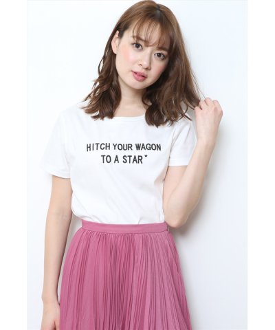 【TVドラマ着用】メッセージ刺繍Tシャツ