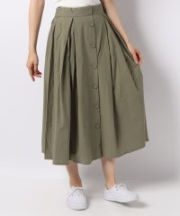 ＜d fashion＞綿麻フロントボタンスカート画像