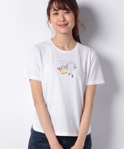 コットンプリントTシャツ