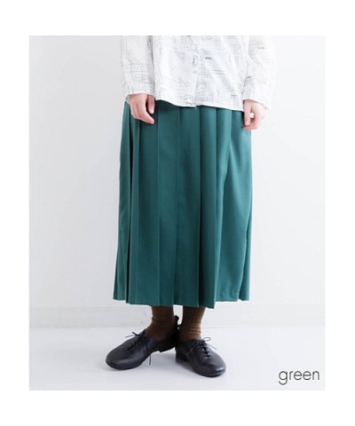 ＜d fashion＞レザーベルト プリーツスカート