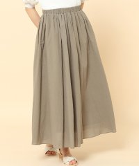＜d fashion＞綿シフォンマキシスカート画像