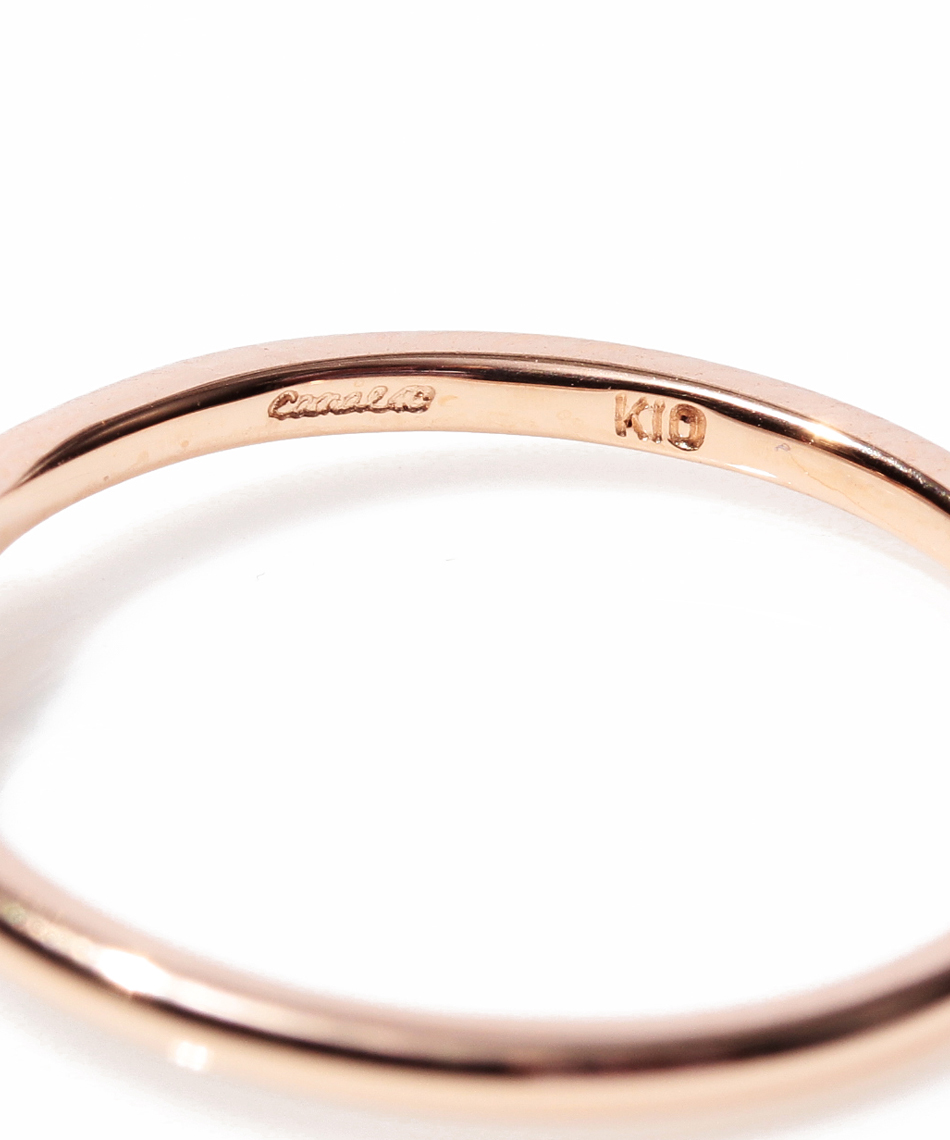 大人気!! Canal 4℃ シルバー アクアゴールド リング 2本セット K10 4℃アクアゴールドリング＆シルバー リングセット