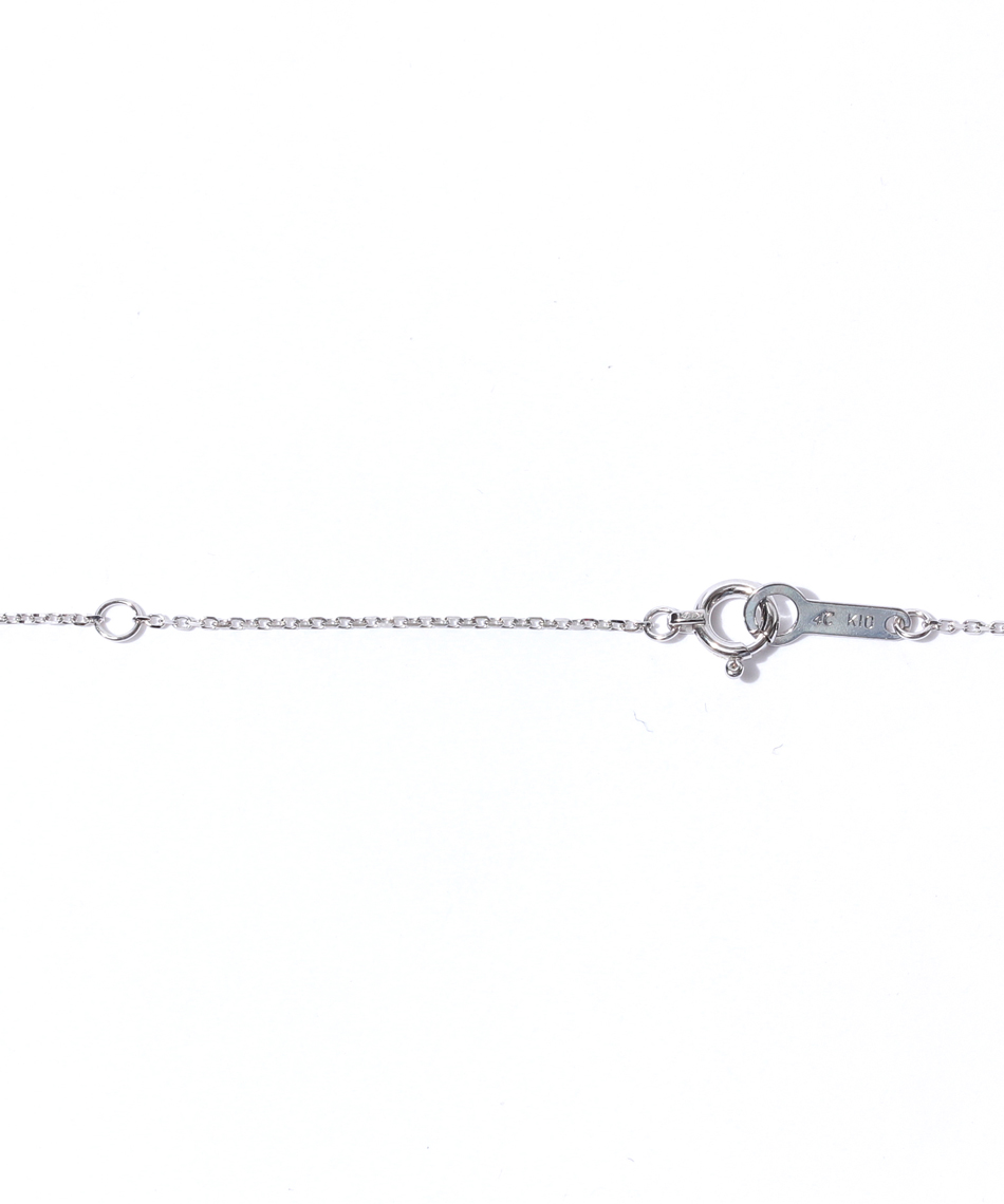 ヨンドシー 4℃ ダブルループ K10WGダイヤモンドネックレス ヨンドシー 4℃ ダブルループ K10WGダイヤモンドネックレス