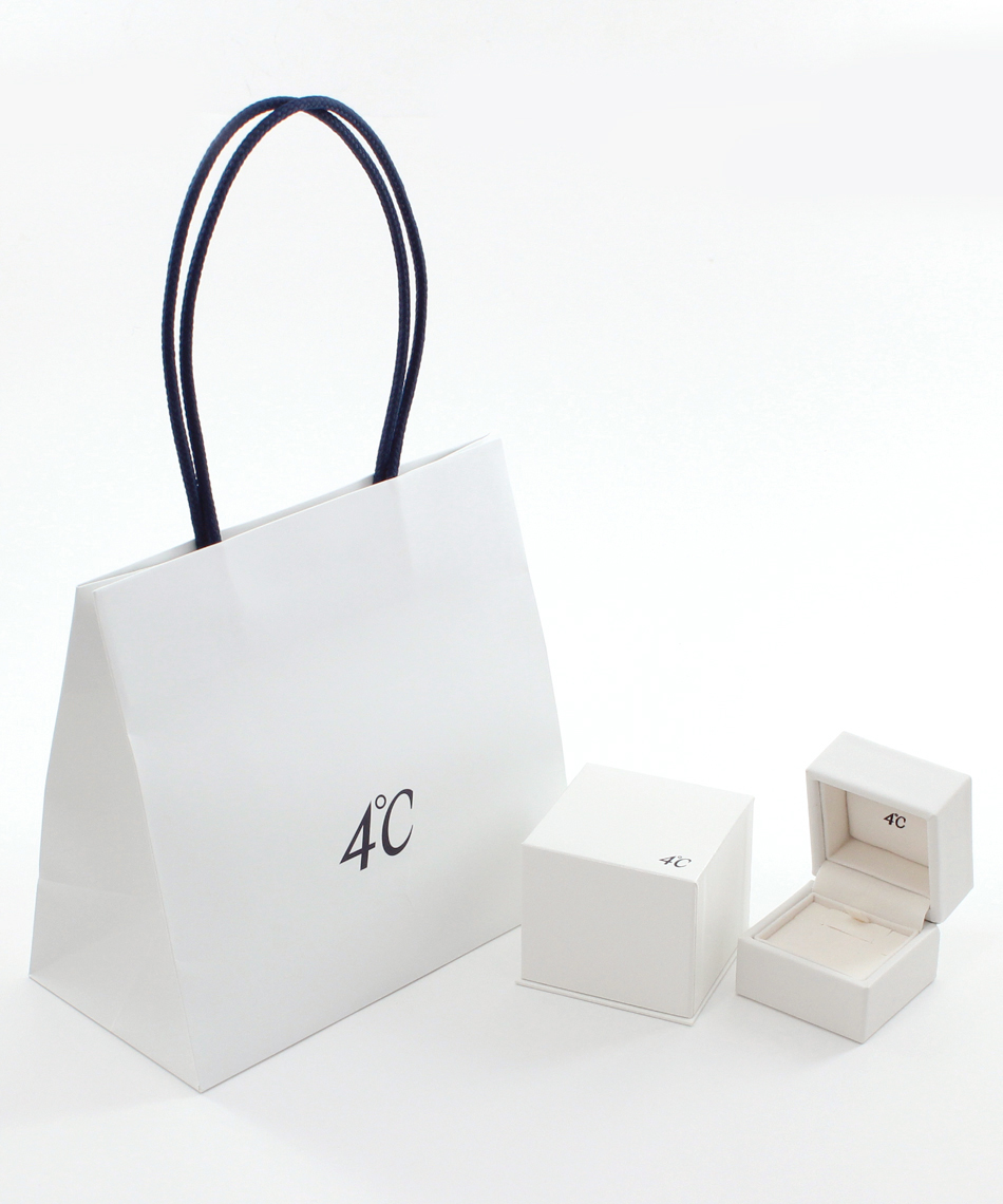 ヨンドシー 4℃ K10PG 2連リングネックレス(000941781) | 4℃(4 ヨンドシー 4℃ K10PG 2連リングネックレス(000941781) | 4℃(4