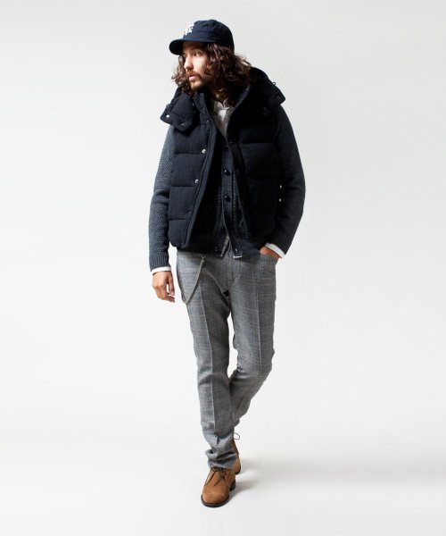 Nano Universe 西川ダウンウールベスト ナノ ユニバース Nano Universe D Fashion