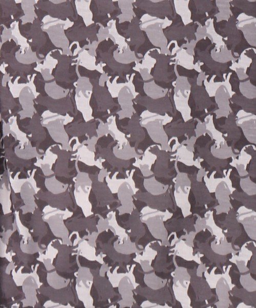 セール サイドフハク猫迷彩柄tシャツ ブージュルード Bou Jeloud D Fashion