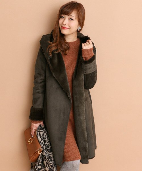 セール Rosso フェイクムートンロングコート 002010262 アーバンリサーチ アウトレット Urban Research Outlet D Fashion