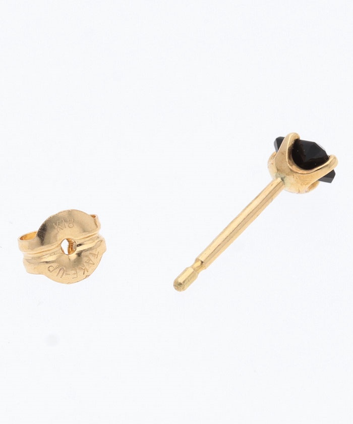 卸し売り購入 テイクアップ TAKE－UP ［セカンドピアス］ K18オニキスピアス アクセサリー