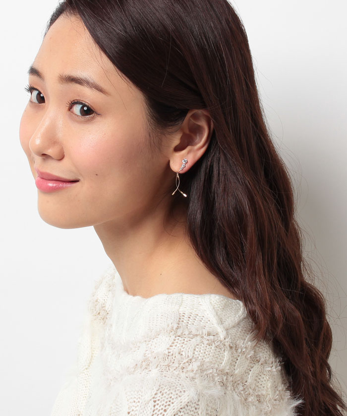 暖色系 TAKE-UP ヒネリスイングイヤリング(YG) | maximise.mu