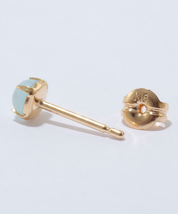 テイクアップ ［セカンドピアス］ K18カーネリアンカボションピアス TAKE-UP ONLINE SHOP/テイクアップ公式オンラインショップ