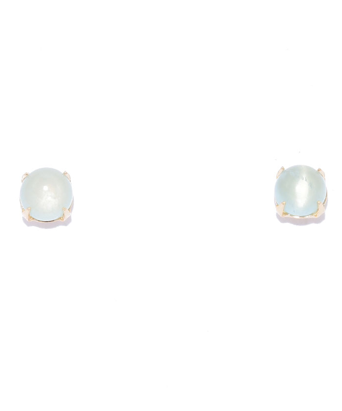 テイクアップ ［セカンドピアス］ K18ラピスラズリカボションピアス セカンドピアス］ K18アクアマリンカボションピアス(002052704
