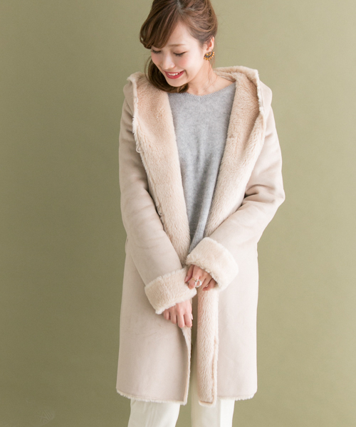 百貨店 URBAN RESEARCH ROSSO 新品 ウールフードコート2022AW general