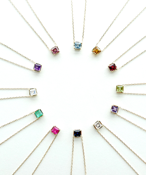 K10 Tinyジュエリー エメラルド ネックレス HORSESHOE EMERALD(5月) NECKLACE(2JN1070)K10 ネックレス