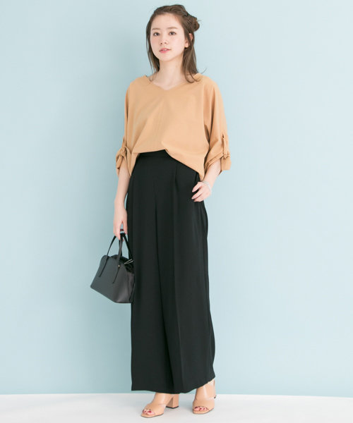 セール 40%OFF】ドルマン袖リボンブラウス(500249258