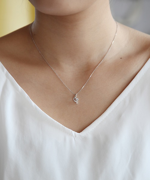 ヨンドシー 4℃ ドロップ アクアカラーストーンWGネックレス ヨンドシー 4℃ ドロップ アクアカラーストーンWGネックレス