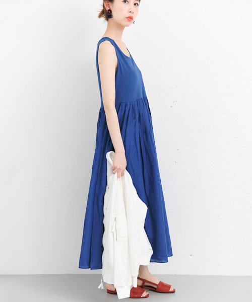 セール ギャザータンクマキシワンピース ケービーエフ Kbf D Fashion
