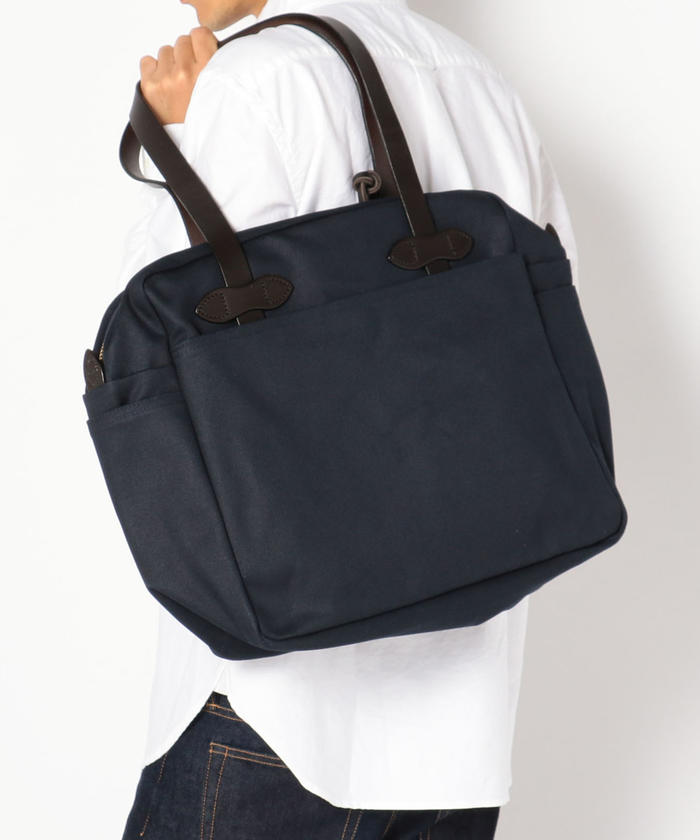 FILSON(フィルソン): ラギッドツイル ジップ トート バッグ