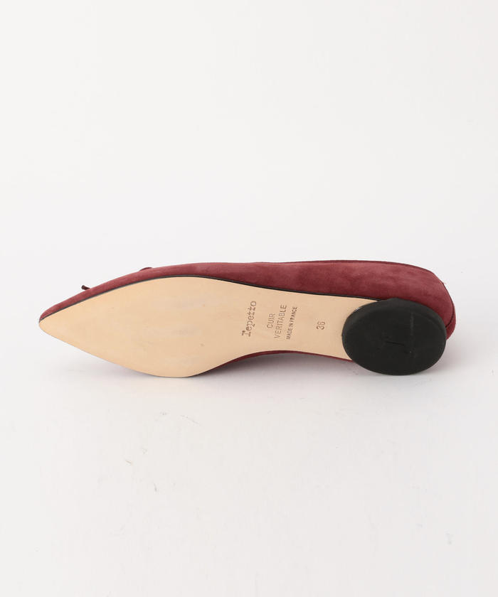 【美品】Repetto　スエードポインテッドトゥ　パンプス　黒　サイズ36 repetto /レペット】 スエードポインテッドトゥパンプス