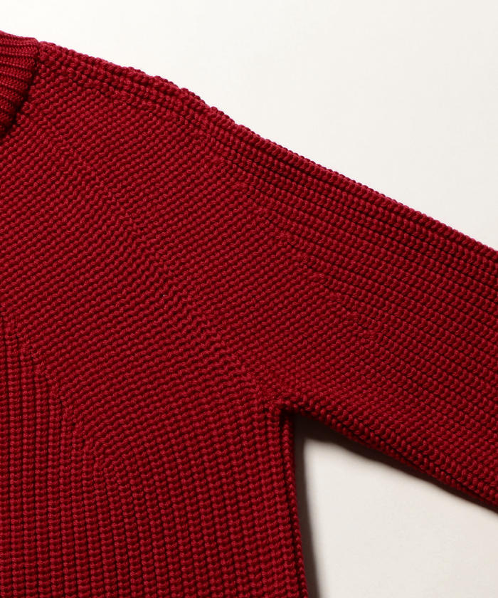 BATONER バトナー 17AW 5ゲージウール片畦クルーネックニット