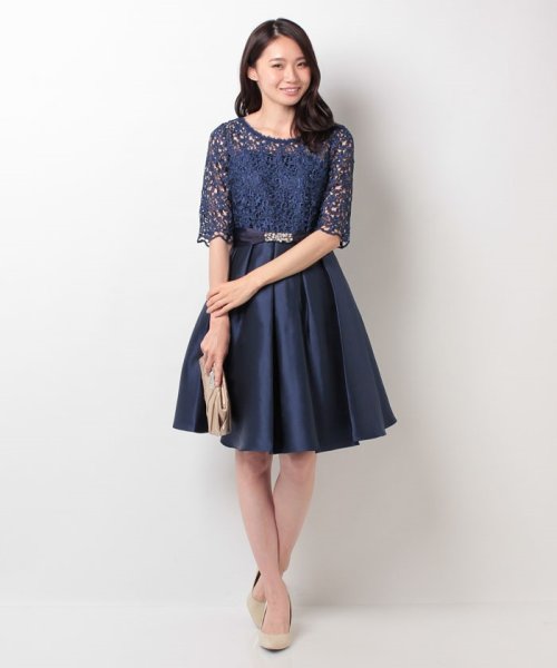 雑誌掲載 結婚式 お呼ばれ対応 サッシュベルト付き タックフレアワンピース フォルムフォルマ Form Forma D Fashion 雑誌掲載 結婚式 お呼ばれ対応 サッシュベルト付き タックフレアワンピース フォルムフォルマ Form Forma D Fashion