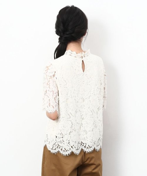 スカラップレースブラウス ロペピクニック Rope Picnic のシャツ スカラップレースブラウス ロペピクニック Rope Picnic のシャツ