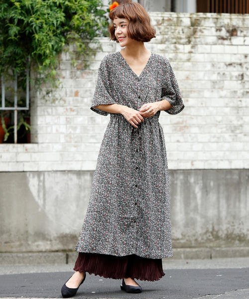 セール 61 Off 花柄前後2wayロングワンピース レイカズン Ray Cassin D Fashion