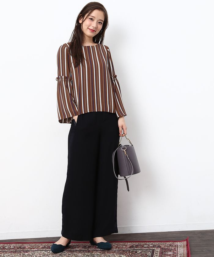 セール 60%OFF】【2WAY】ストライプブラウス(500449777) | ロペ