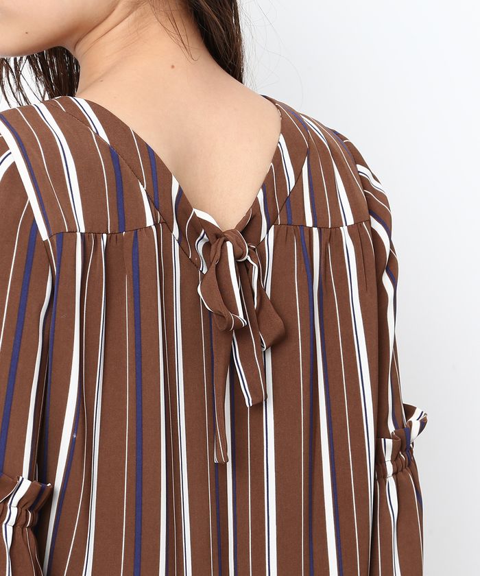 Rope&#39; Picnic - ロペピクニック　ストライプ柄ゆったりブラウス　他3枚 セール 60%OFF】【2WAY】ストライプブラウス(500449777) | ロペ