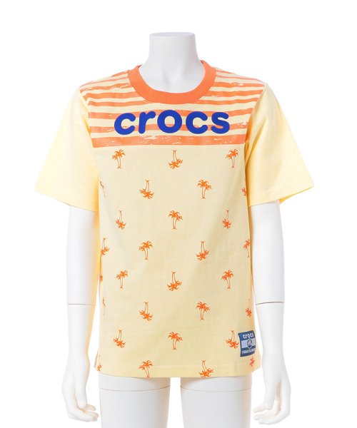 クーポン】【セール 30%OFF】ヤシの木柄Tシャツ(500219286) クロックス（キッズウェア）(crocs(KIDS WEAR)) d  fashion