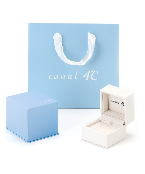 カナルヨンドシー Canal4℃ K10ピンクゴールドフラワーモチーフ