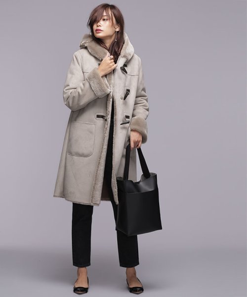 セール With 1月号掲載 フェイクムートンダッフルコート ナノ ユニバース Nano Universe D Fashion