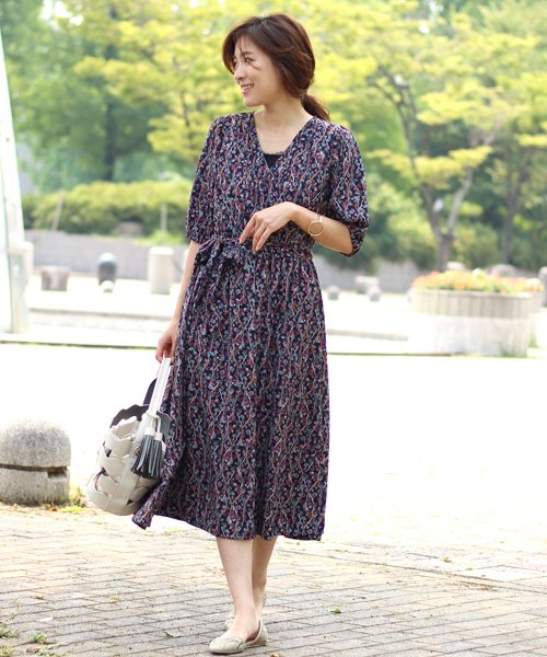 クーポン セール 45 Off フルーレットプリント2wayカシュワンピース ブージュルード Bou Jeloud D Fashion クーポン セール 45 Off フルーレットプリント2wayカシュワンピース ブージュルード Bou Jeloud D Fashion