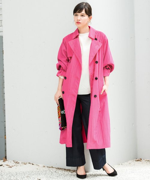 セール 60%OFF】GLOSS TRENCH COAT(500515907) | アダム エ ロペ(ADAM 
