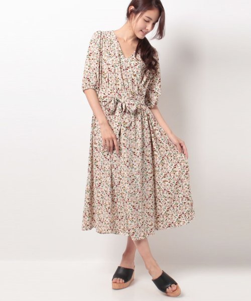 セール フルーレットプリント2wayカシュワンピース ブージュルード Bou Jeloud D Fashion