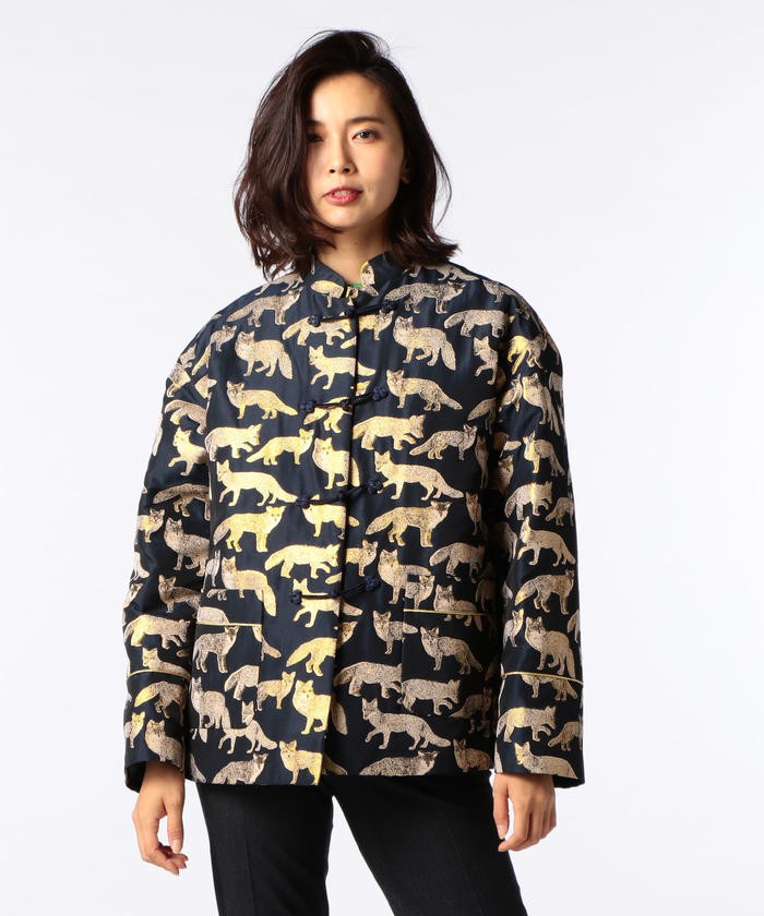 きつね　URU REVERSIBLE MA-1 ライトジャケット 楽天市場】【アウトレット】メゾンキツネ MAISON KITSUNE ジップ