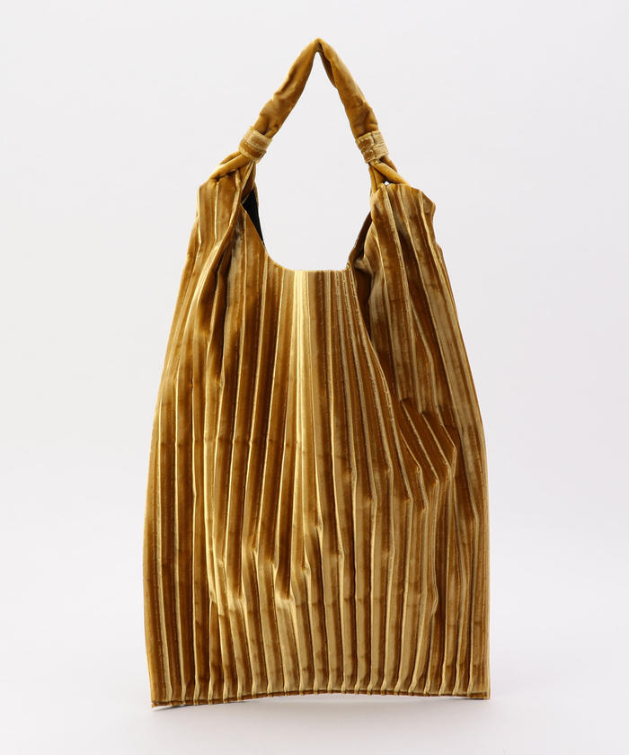 【アニタ　ビラルディ】プリーツ　トートバッグ セール】【Anita Bilardi/アニタ ビラルディ】 ベロアプリーツ