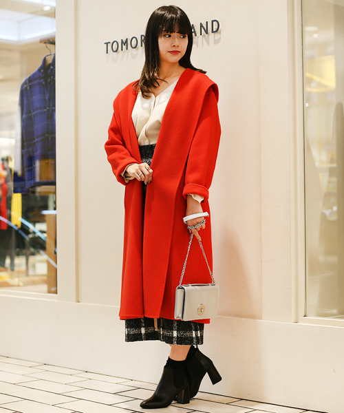 トゥモローランド シャルムリバー フーデッドガウンコート