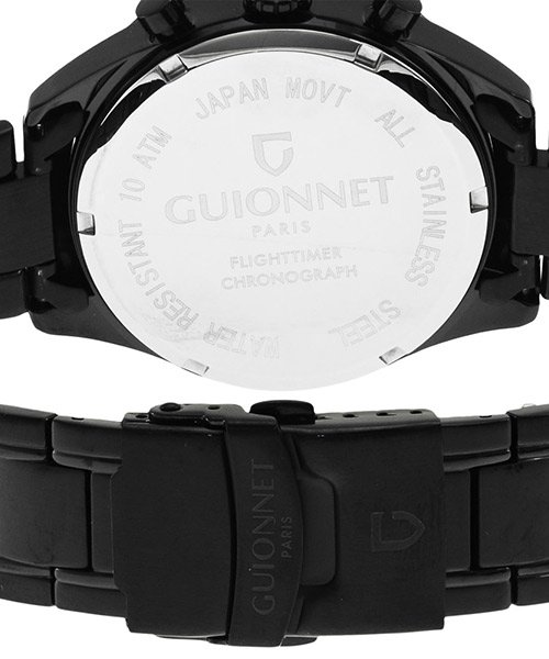 GUIONNET ギオネ FLIGHTIMER フライトタイマー CHRONOGRAPH クロノグラフ 腕時計 FC42YSVBR メンズ