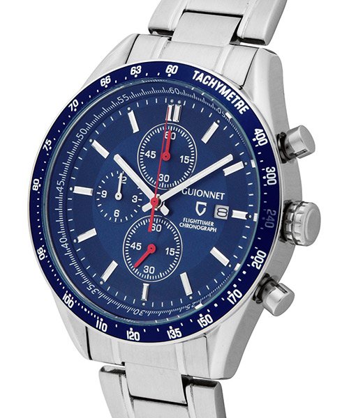GUIONNET ギオネ FLIGHTIMER フライトタイマー CHRONOGRAPH クロノグラフ 腕時計 FC42YSVBR メンズ