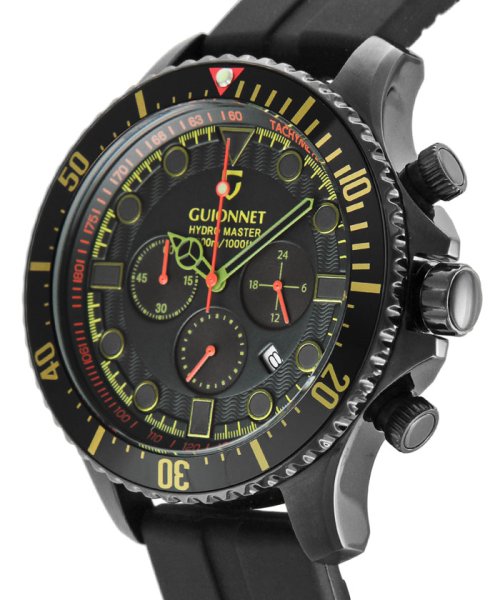 GUIONNET ギオネ HYDROMASTER ハイドロマスター CHRONOGRAPH クロノグラフ 300M防水 HM44 腕時計 メンズ
